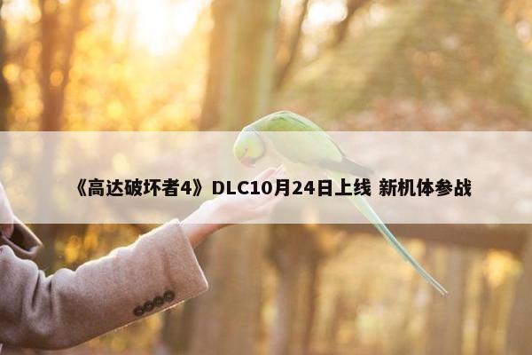 《高达破坏者4》DLC10月24日上线 新机体参战